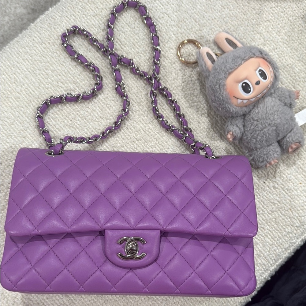 SOLD Chanel Purple Quilted Women's Bag